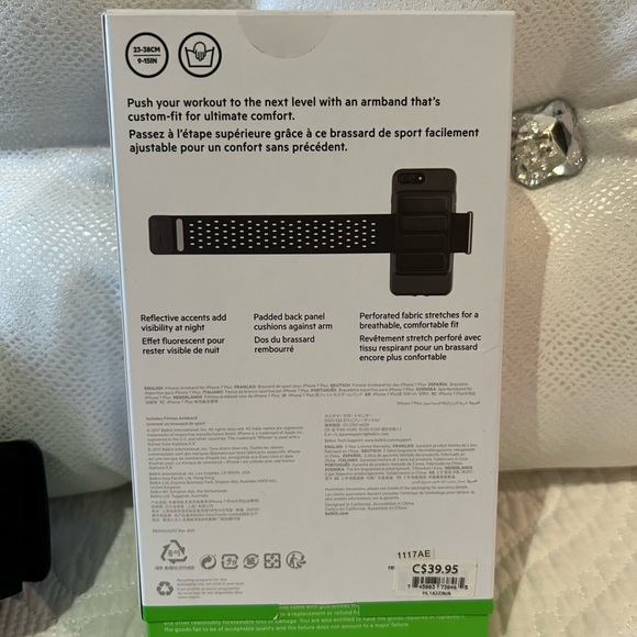 Belkin fitness armband fits iPhone 7 Plus and 8 plus - Picture 2 of 6